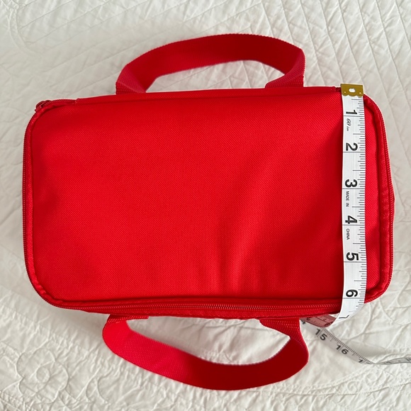 NWT Trader Joe's Mini Insulated Bag RED - Picture 6 of 10
